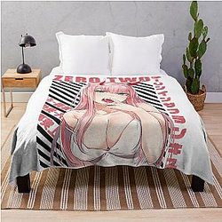 Darling in the Franxx - Zero Two Throw Blanket