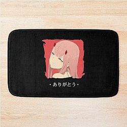 Zero Two from Darling in the Franxx Arigatou Perfect Gift Bath Mat