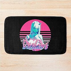 Darling in the Franxx Synthwave Aesthetic Edit Bath Mat