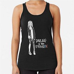 Darling in the FranXX Love Zero Two Racerback Tank Top