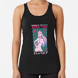 Anime Darling in the FranXX Zero two Sempai Colorful Racerback Tank Top