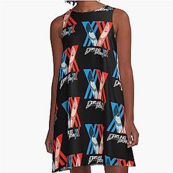 SAC Fault; Darling in the Franxx Zero Two x Hiro For Unisex A-Line Dress