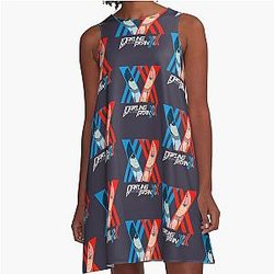 Saccuman Darling in the Franxx Zero Two x Hiro A-Line Dress