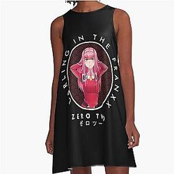DARLING IN THE FRANXX Zero Two A-Line Dress