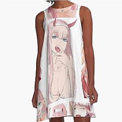 DARLING in the FRANXX Anime Girl Zero Two A-Line Dress