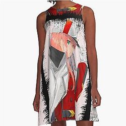 Darling in the Franxx Zero Two A-Line Dress