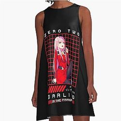 DARLING IN THE FRANXX Zero Two A-Line Dress