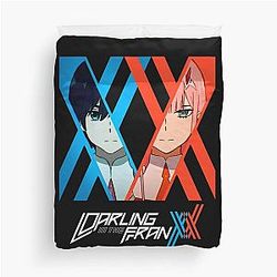 Graphic Darling in the Franxx Zero Hiro Duvet Cover