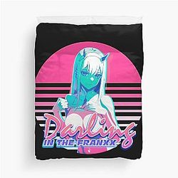 Darling in the Franxx Synthwave Duvet Cover