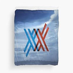 Darling in the Franxx XX Modified Logo - To the Sky Duvet Cover