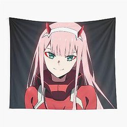 Zero Two - Darling in the Franxx 48 Tapestry