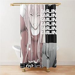 Darling in the Fraxx Zero Two Movie Shower Curtain