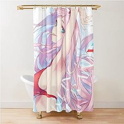 Zero Two in the Franxx Shower Curtain