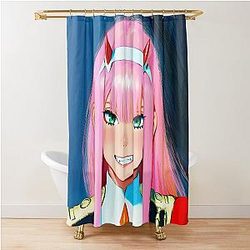 Zero Two - Darling in the Franxx 51 Shower Curtain