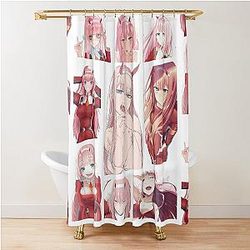 DARLING in the FRANXX Anime Girl Zero Two Shower Curtain