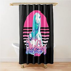 Darling in the Franxx Synthwave Aesthetic Edit Shower Curtain