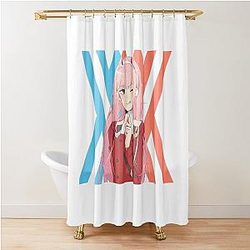 ZERO TWO DARLING IN THE FRANXX Shower Curtain