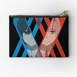 Red N Blue and Hiro from Darling in the FranXX Zipper Pouch