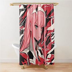Zero Two - Darling in the Franxx 22 Shower Curtain