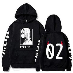 Anime Darling in the FranXX Zero Two Hoodie Sweater Pullover Fleece Jacket