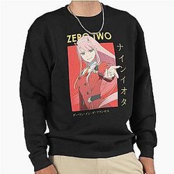 Zero Two DARLING in the FRANXX Card Anime Pullover Sweatshirt