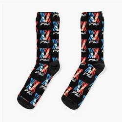 SACCUMAN Darling In The Franxx Zero Two & Hiro For Unisex Socks