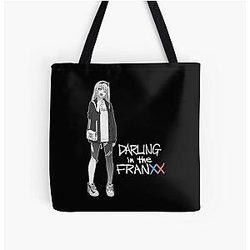 Darling in the FranXX Love Zero Two All Over Print Tote Bag