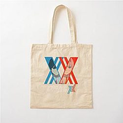 SACCOMAN Darling In The Franxx Zero Two X Hiro Unisex Cotton Tote Bag