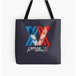 Sacchan Darling in the Franxx Zero Two X Hiro For You Unisex Trending All Over Print Tote Bag