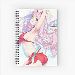 Zero Two Darling in the Franxx Spiral Notebook