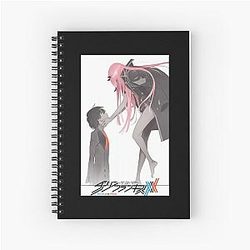 Darling in the Franxx Hiro and Zero Two Spiral Notebook