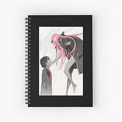 Darling in the FranXX Hiro and Zero Two Spiral Notebook