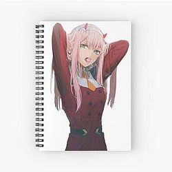 Zero Two - Darling in the Franxx Spiral Note Book