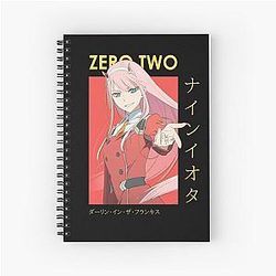 Zero Two DARLING in the FRANXX Card Anime Notebook