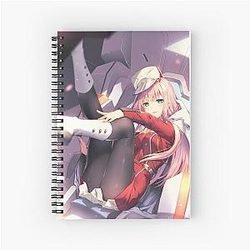 Zero One Darling in the Franxx Design Spiral Notebook