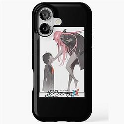 Darling in the Franxx Hiro and Zero Two Logo iPhone Tough Case