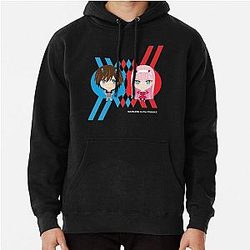 Darling in the Franxx - Zero Two and Hiro essential Pullover Hoodie