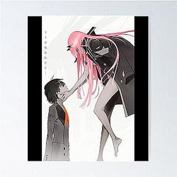 Darling in the FranXX Hiro and Zero Two Poster