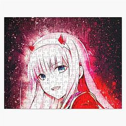 Zero Two Darling in the Franxx Anime Scarlet Design Jigsaw Puzzle