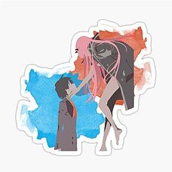 DARLING in the FRANXX (Hiro and Zero Two) Sticker