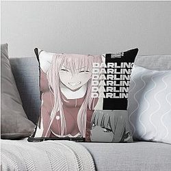 Darling in the Franxx Zero Two Movie Throw Pillow