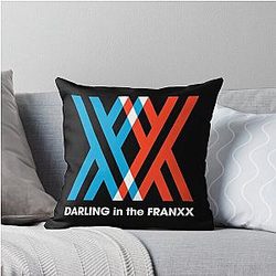 Darling in the Franxx Logo Throw Pillow