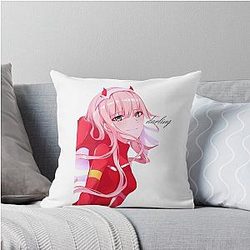 Zero from Darling in the Franxx Throw Pillow