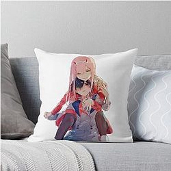 ZERO TWO X HIRO - DARLING IN THE FRANXXX Throw Pillow