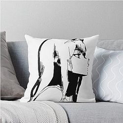 Darling of the Franxx Zero Two Throw Pillow