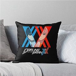 SACCHARUM Darling In The Franxx Zero Two X Hiro For You Throw Pillow