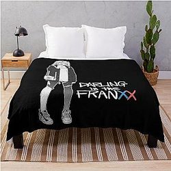 Darling in the Franxx Zero Two Throw Blanket