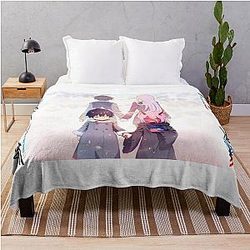 Darling in the Franxx Hiro and Zero Two Throw Blanket