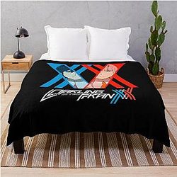 SACUMAN Darling In The Franxx Zero Two X Hiro For You Unisex Throw Blanket