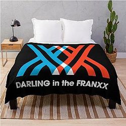 Darling in the Franxx Logo Throw Blanket